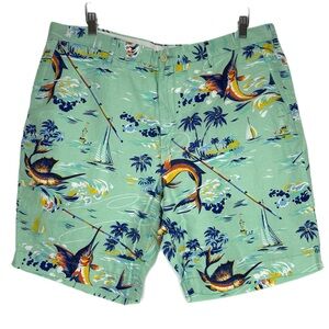 Polo Ralph Lauren Hawaiian Sword Fish Linen Blend Shorts 40